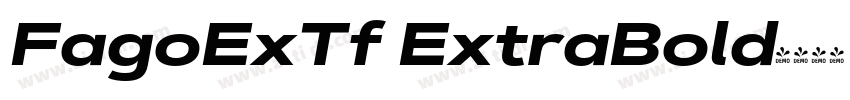 FagoExTf ExtraBold字体转换